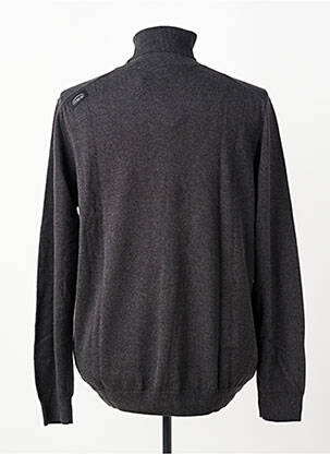 Pull col roulé stretch manches longues gris OXBOW homme
