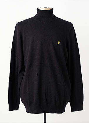 Pull col roulé stretch manches longues noir LYLE & SCOTT homme