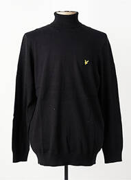 Pull col roulé stretch manches longues noir LYLE & SCOTT homme