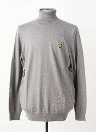 Pull col roulé stretch manches longues gris LYLE & SCOTT homme