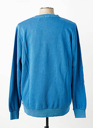 Sweat-shirt stretch manches longues bleu SERGE BLANCO homme
