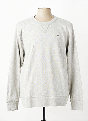 Sweat-shirt stretch manches longues gris SERGE BLANCO homme