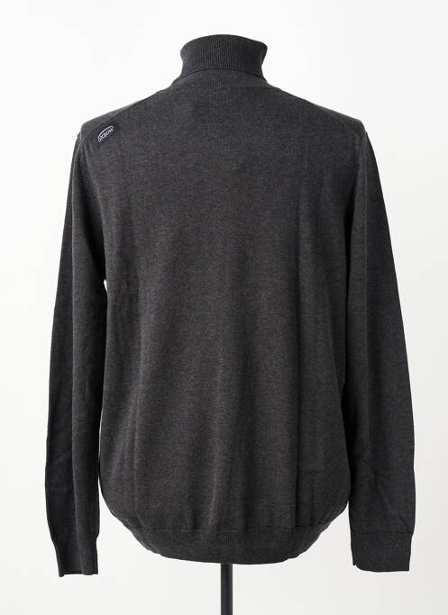 Pull col roulé stretch manches longues gris OXBOW homme