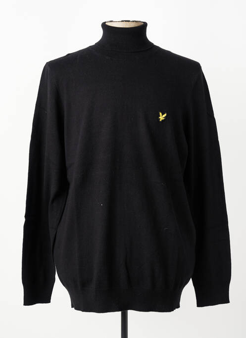 Pull col roulé stretch manches longues noir LYLE & SCOTT homme