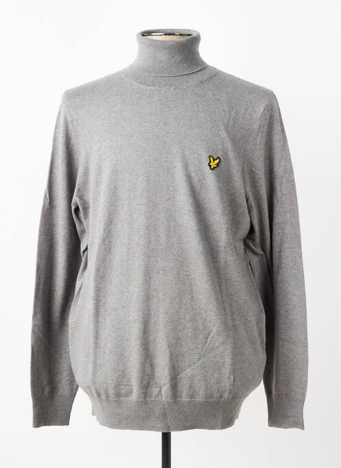 Pull col roulé stretch manches longues gris LYLE & SCOTT homme
