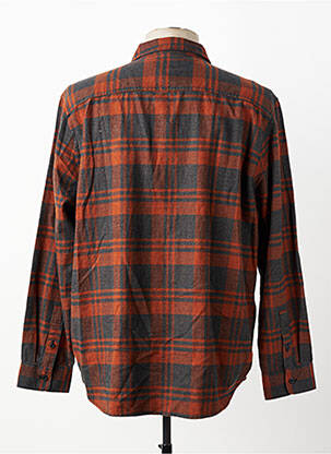 Chemise manches longues imprimé écossais orange LEE homme