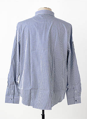 Chemise manches longues poches bleu RUCKFIELD homme