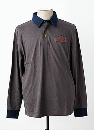 Polo manches longues manches longues gris RUCKFIELD homme