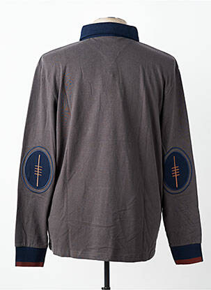 Polo manches longues manches longues gris RUCKFIELD homme