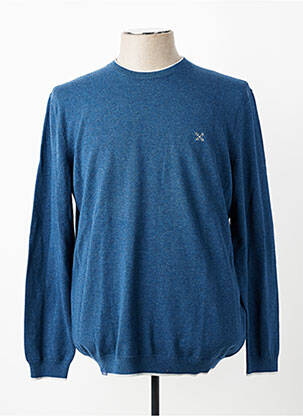 Pull stretch manches longues bleu OXBOW homme