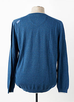 Pull stretch manches longues bleu OXBOW homme