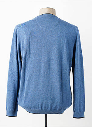 Pull stretch manches longues bleu OXBOW homme