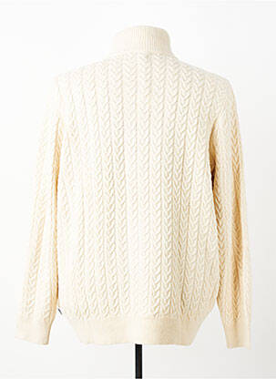 Pull maille torsadée manches longues beige WRANGLER homme
