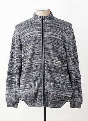 Gilet manches longues tissage chiné gris OXBOW homme