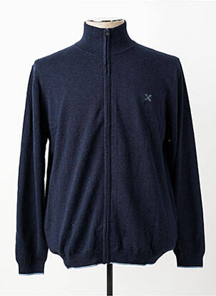 Gilet manches longues tissage chiné bleu OXBOW homme