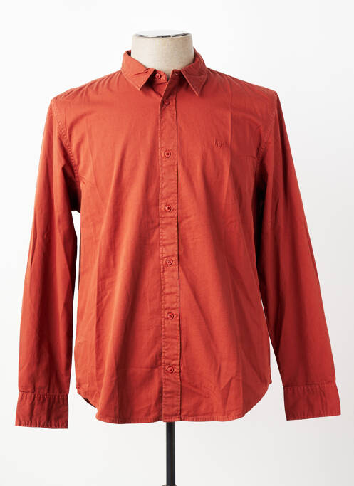 Chemise manches longues coupe cintrée orange LEE homme