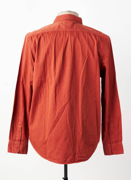 Chemise manches longues coupe cintrée orange LEE homme