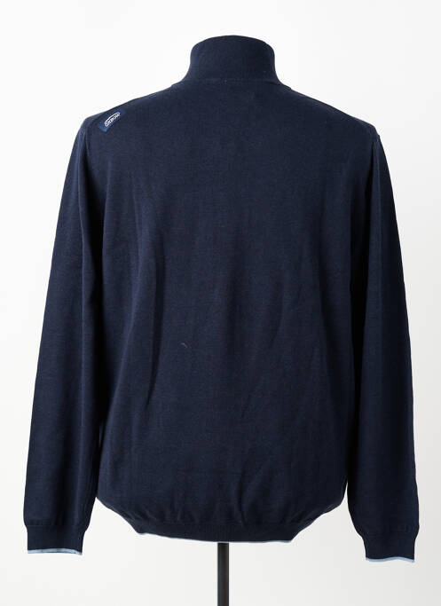 Gilet manches longues tissage chiné bleu OXBOW homme