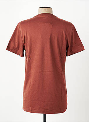 T-shirt broderie manches courtes marron FRED PERRY homme