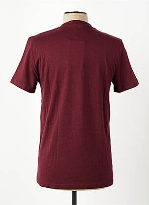 T-shirt broderie manches courtes rouge FRED PERRY homme