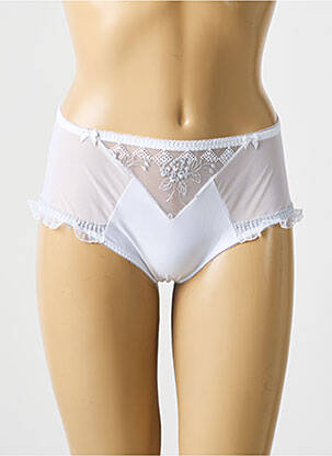 Shorty tissage satiné blanc EMPREINTE femme