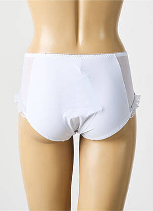 Shorty tissage satiné blanc EMPREINTE femme