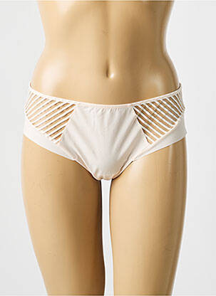 Shorty tissage satiné beige MARIE JO femme