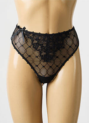 Tanga stretch noir EMPREINTE femme