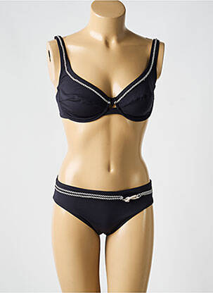 Maillot de bain 2 pièces stretch haut soutien-gorge balconnet noir MARYAN MEHLHORN femme