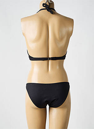 Maillot de bain 2 pièces bretelles élastiquées haut soutien-gorge balconnet noir JANINE ROBIN femme