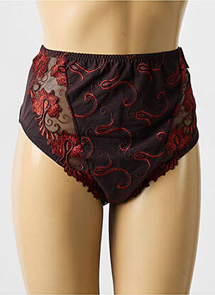 Culotte haute légère et transparente marron PRIMADONNA femme