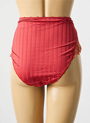 Culotte haute tissage satiné orange EMPREINTE femme