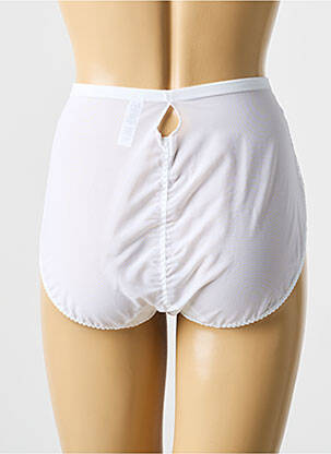 Culotte haute effet matière satinée blanc ELIXIR femme