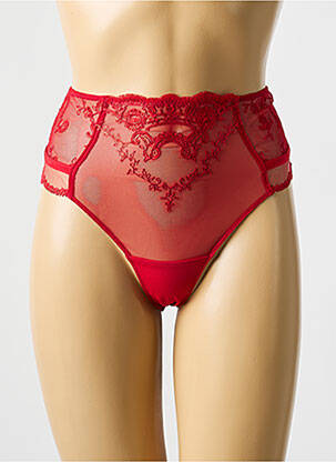 Culotte haute légère et transparente rouge ÉPRISE femme
