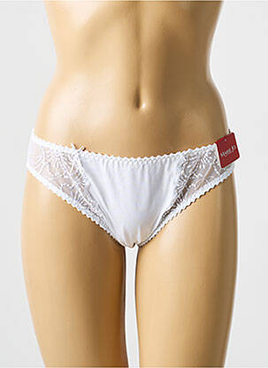 Culotte tissage satiné blanc MARIE JO femme
