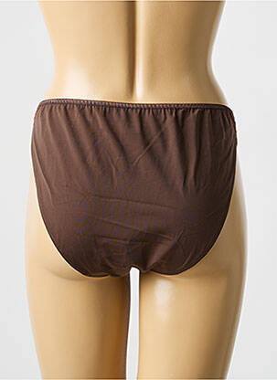 Culotte tissage satiné marron SIMONE PERELE femme