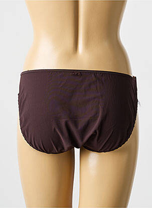Culotte effet matière satinée marron MARIE JO femme