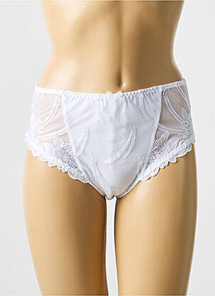Culotte tissage satiné blanc BARBARA femme