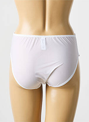 Culotte tissage satiné blanc BARBARA femme