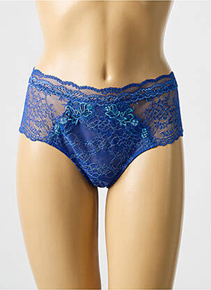 Shorty broderie dentelle de calais bleu LISE CHARMEL femme