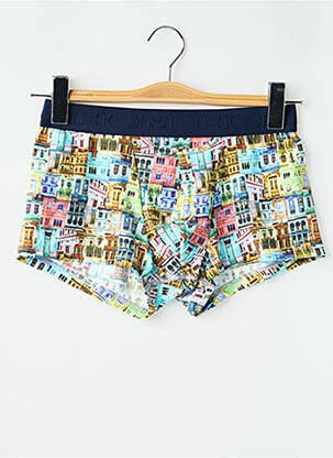 Boxer imprimé fantaisie bleu HOM homme