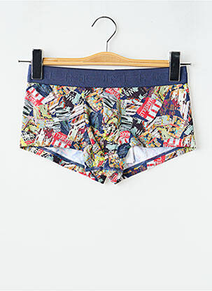 Boxer imprimé fantaisie bleu HOM homme