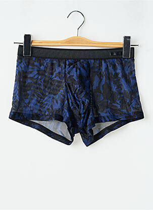 Boxer effet matière satinée bleu HOM homme