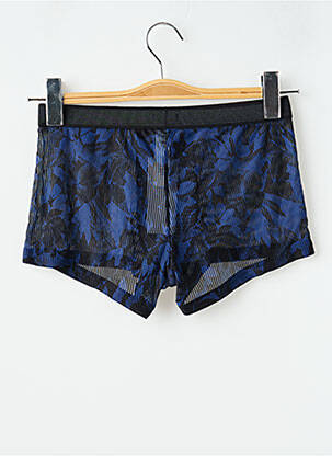 Boxer effet matière satinée bleu HOM homme