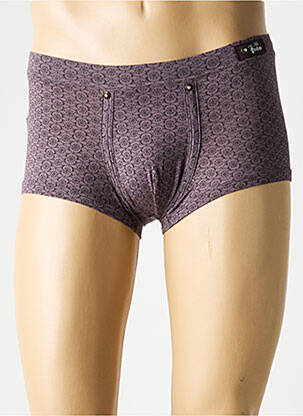 Boxer imprimé fantaisie gris HOM homme