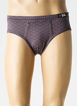 Slip imprimé fantaisie gris HOM homme