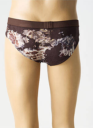 Slip imprimé fantaisie marron HOM homme
