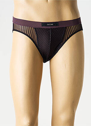 Slip légère et transparente violet HOM homme