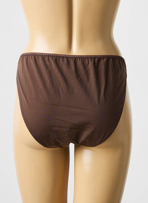 Culotte tissage satiné marron SIMONE PERELE femme