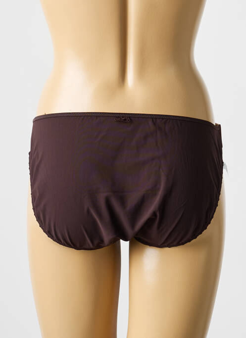 Culotte effet matière satinée marron MARIE JO femme